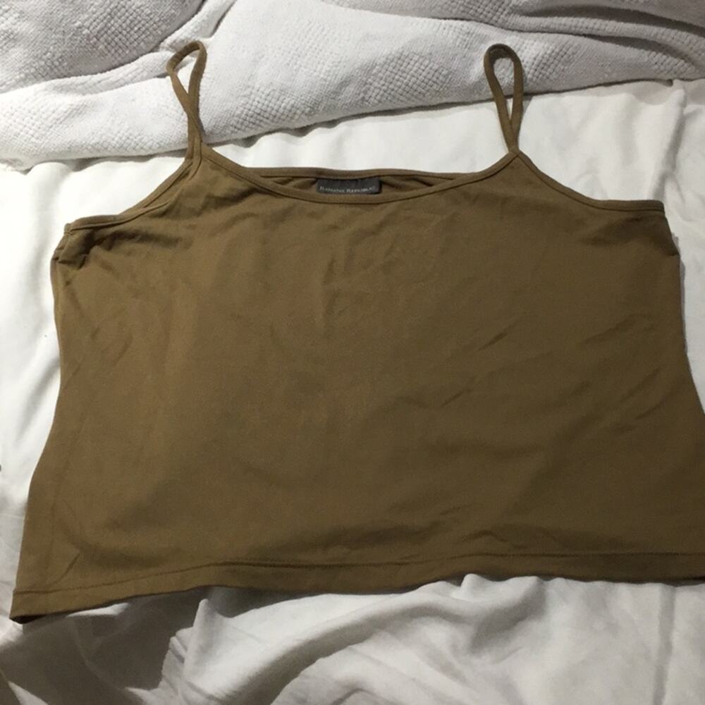 Banana republic L brown tank cami guc